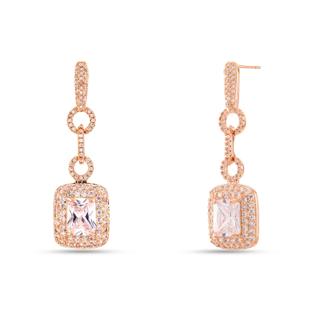 Aurielle Halo Crystal Drop Danglers