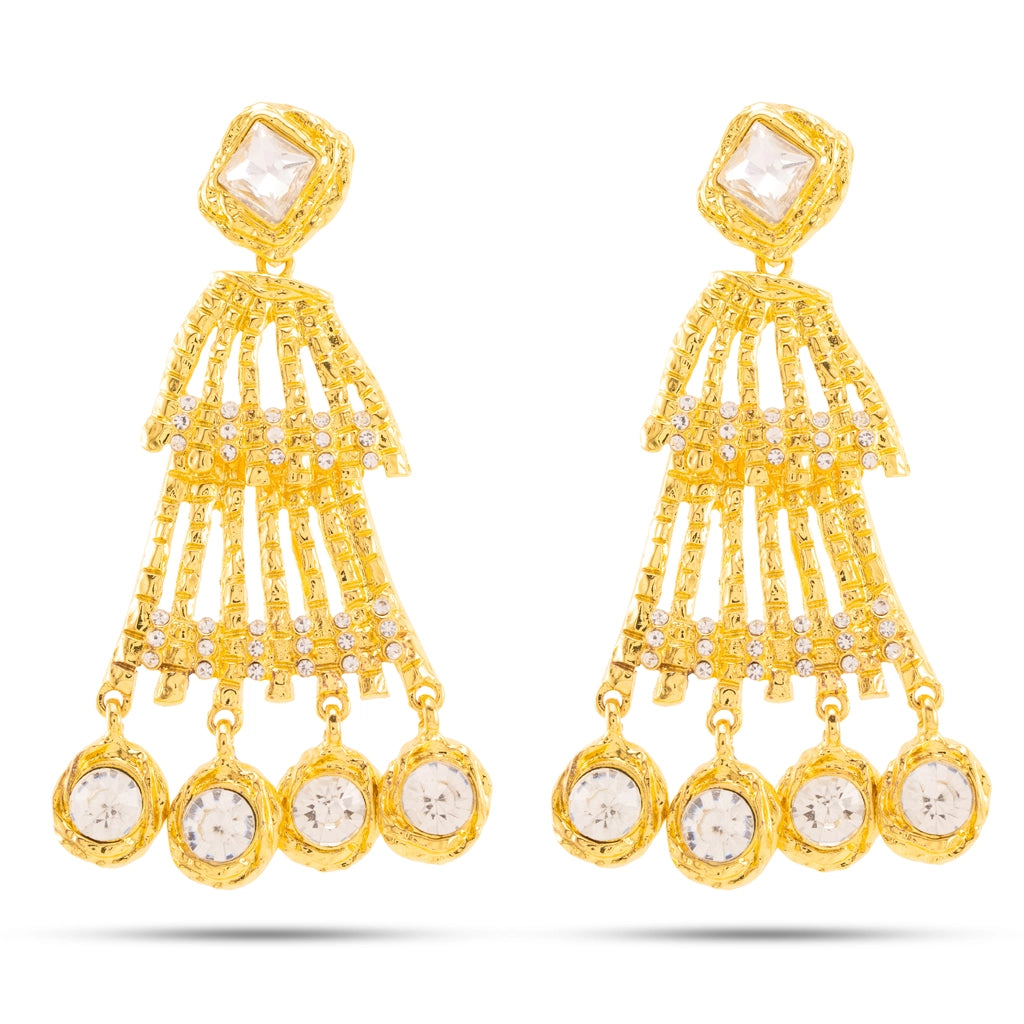 Zarika Royale Crystal Tassel Earrings