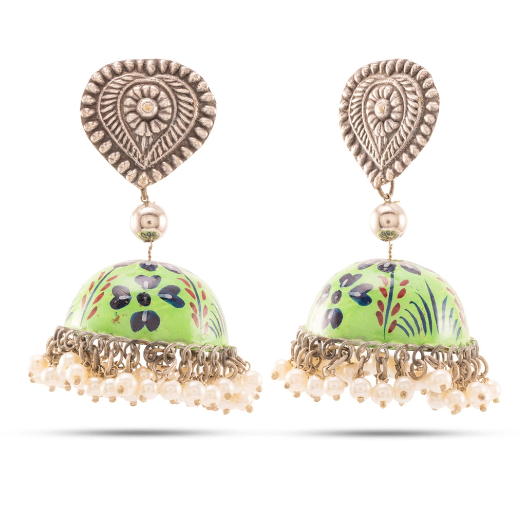 Verdant Blossom Danglers