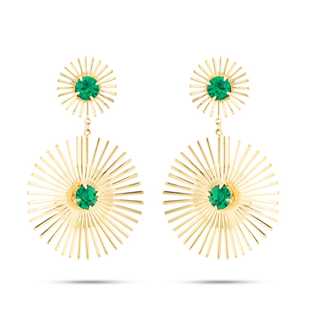 Emerald Radiance Sunburst Drops