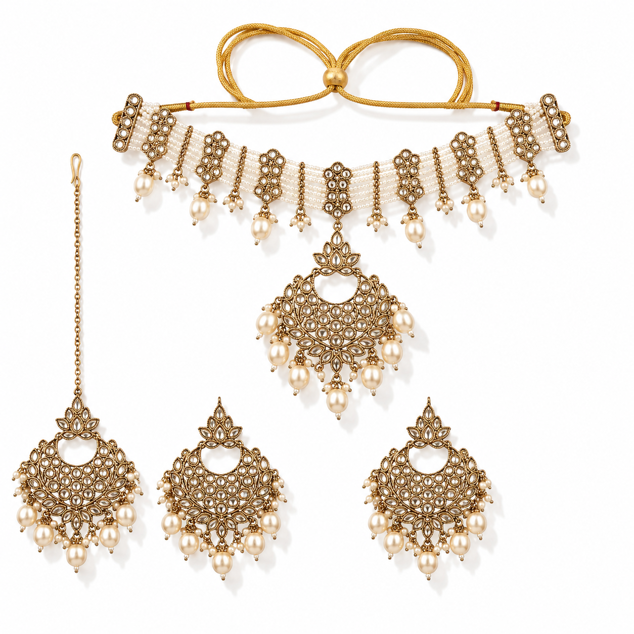 Maharani Pearl Choker Set