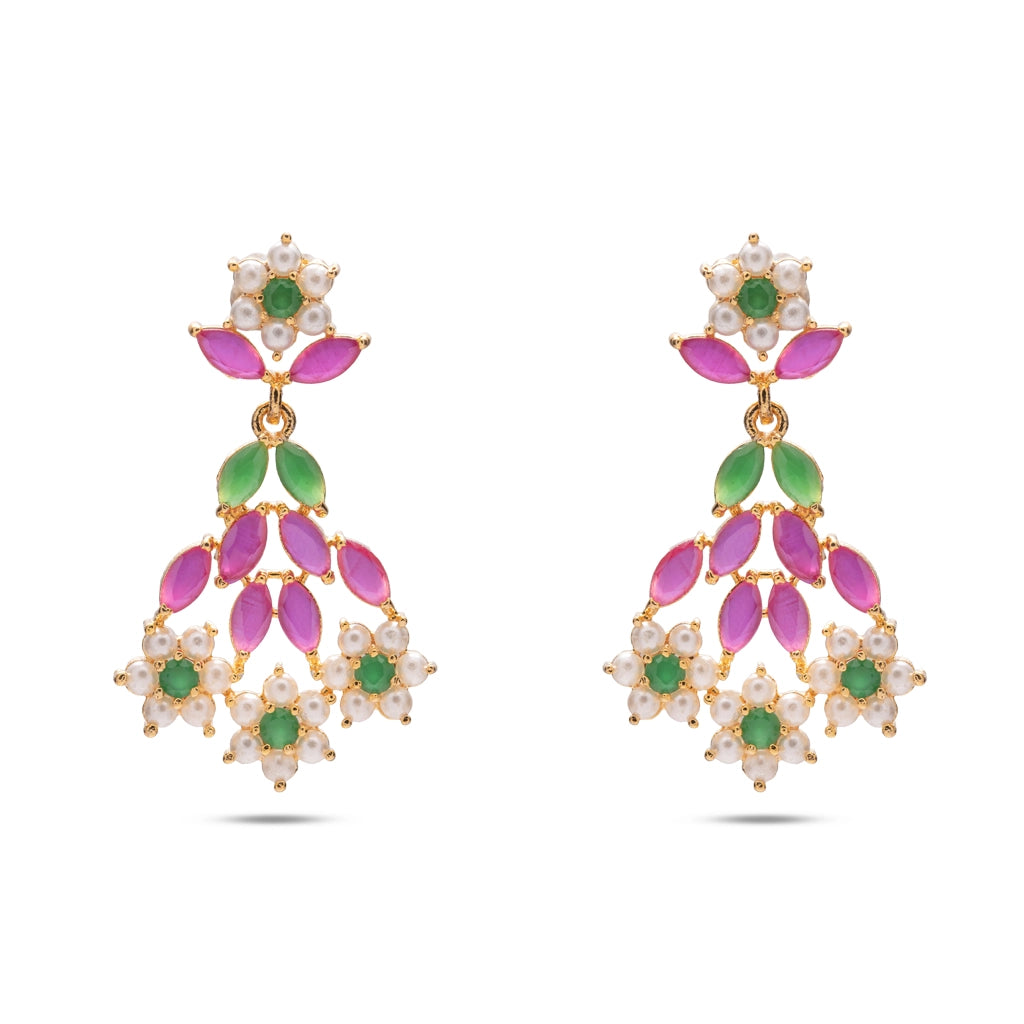Rose Vanya Floral Necklace Set
