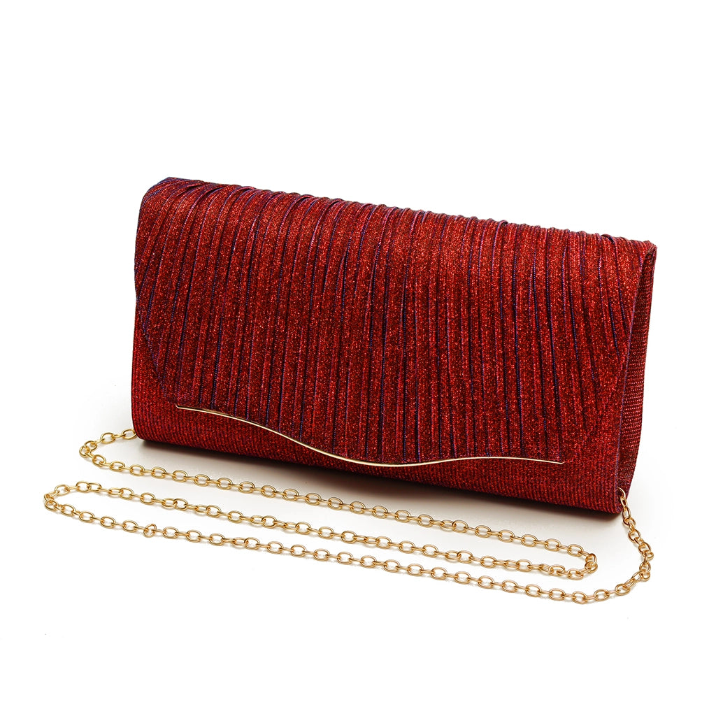 Lustre Wave Evening Clutch