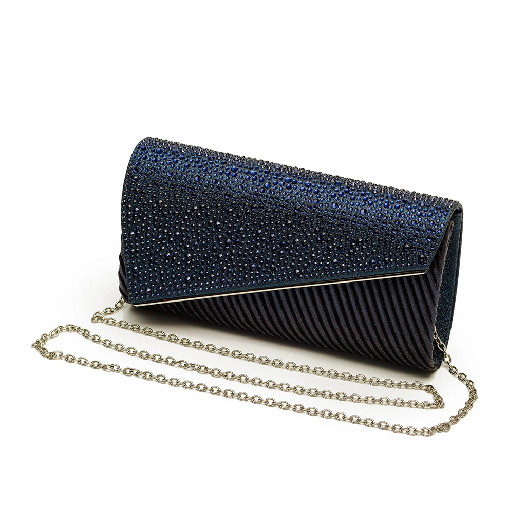 Celestique Crystal Drape Clutch