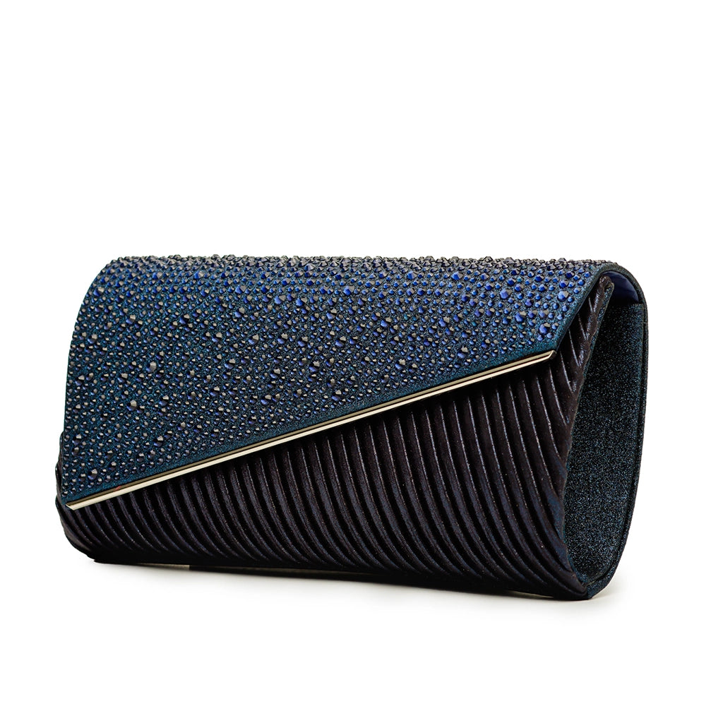 Celestique Crystal Drape Clutch