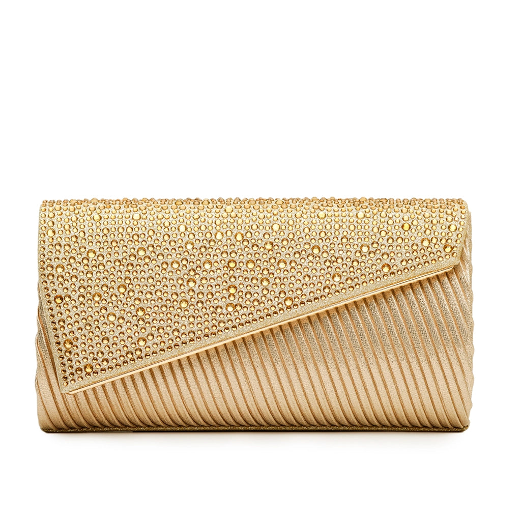 Celestique Crystal Drape Clutch