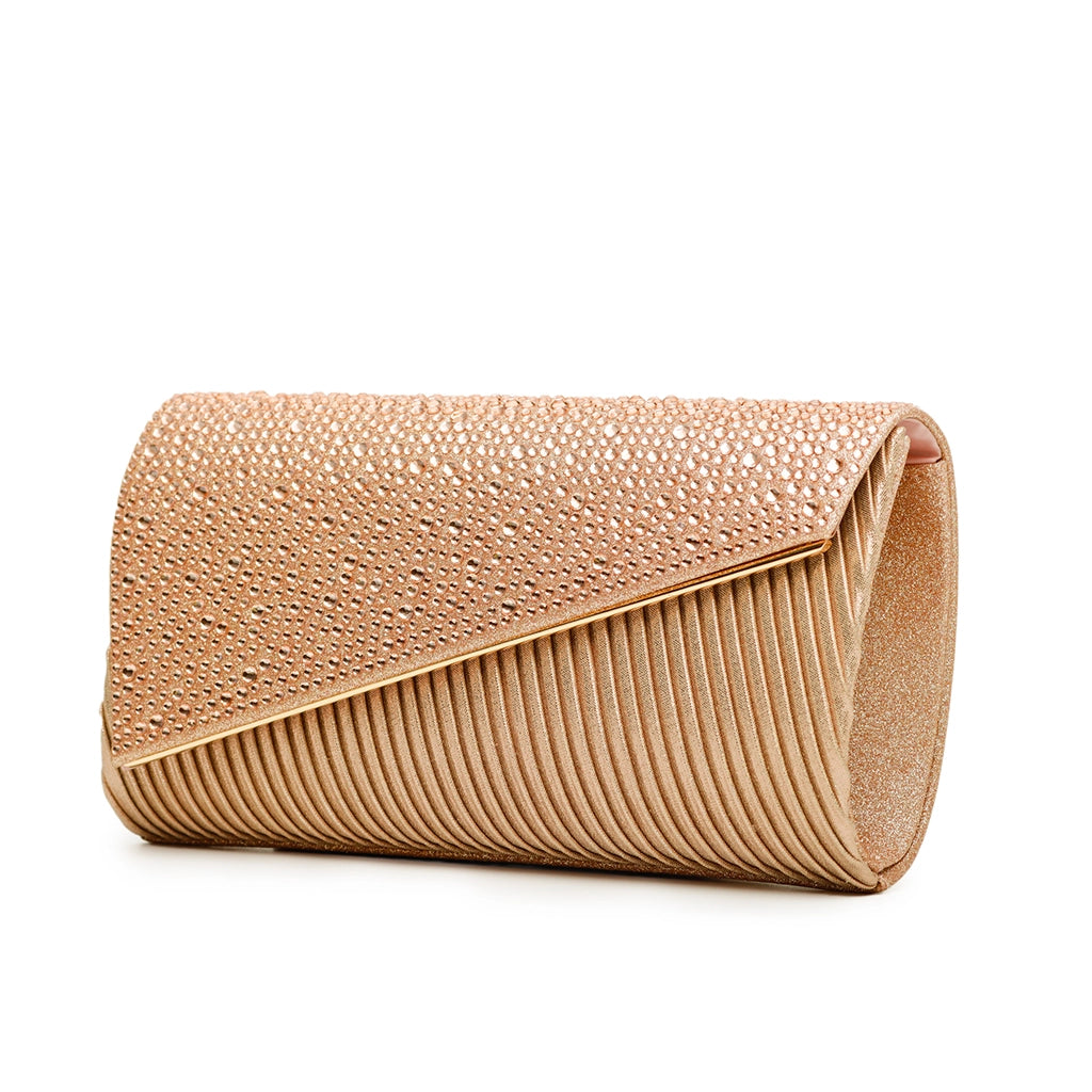 Celestique Crystal Drape Clutch