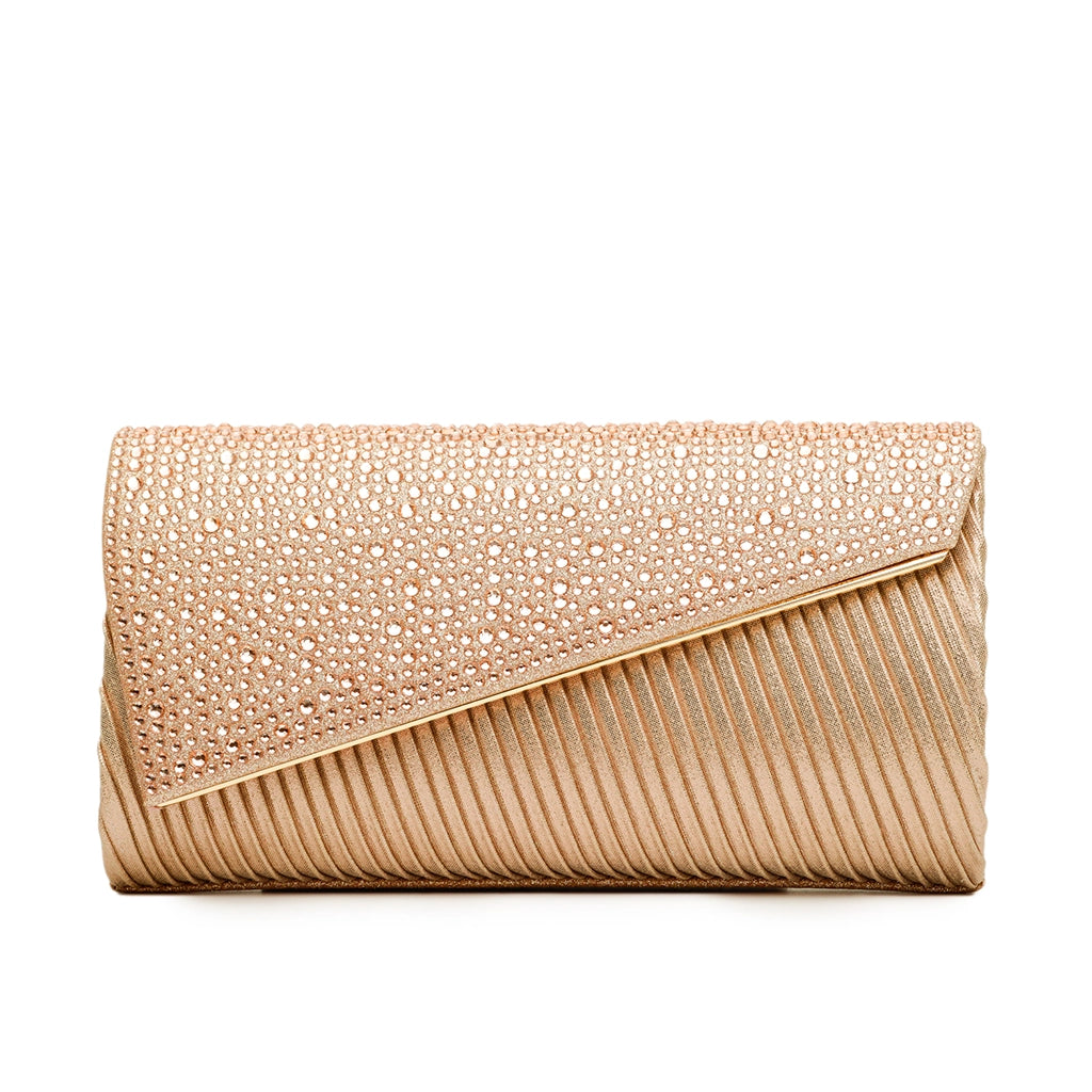 Celestique Crystal Drape Clutch