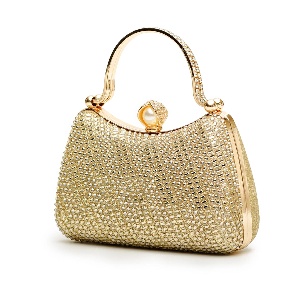 Noir Pearl Halo Clutch