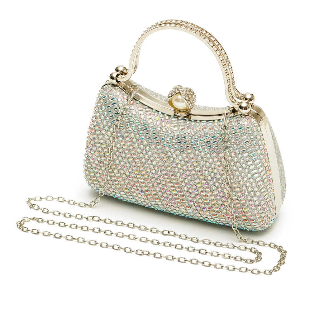 Noir Pearl Halo Clutch