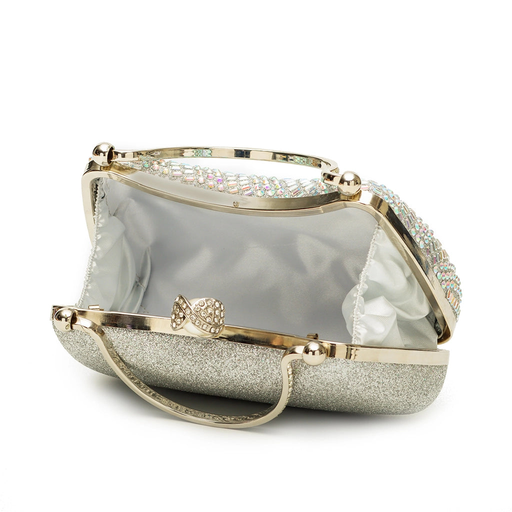 Noir Pearl Halo Clutch
