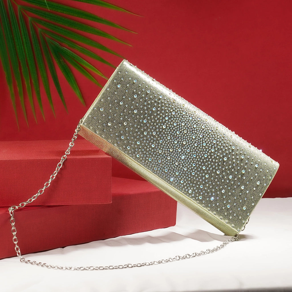 Lunelle Satin Envelope Clutch
