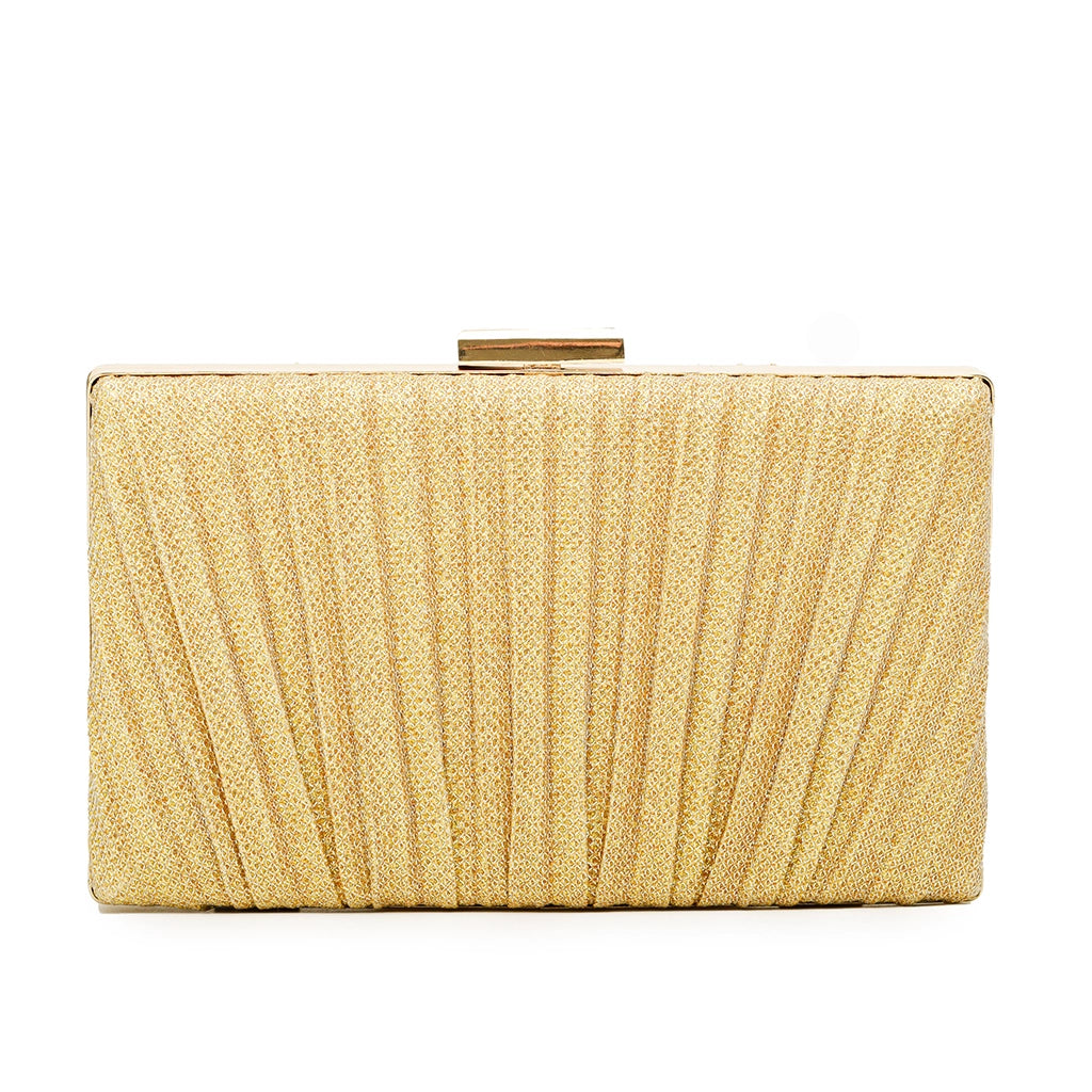 Celestique Gold Draped Clutch