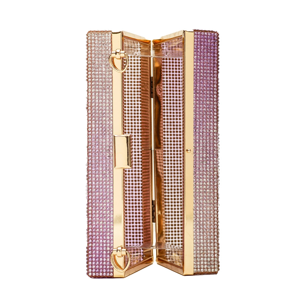 Stardust Crystal Box Clutch