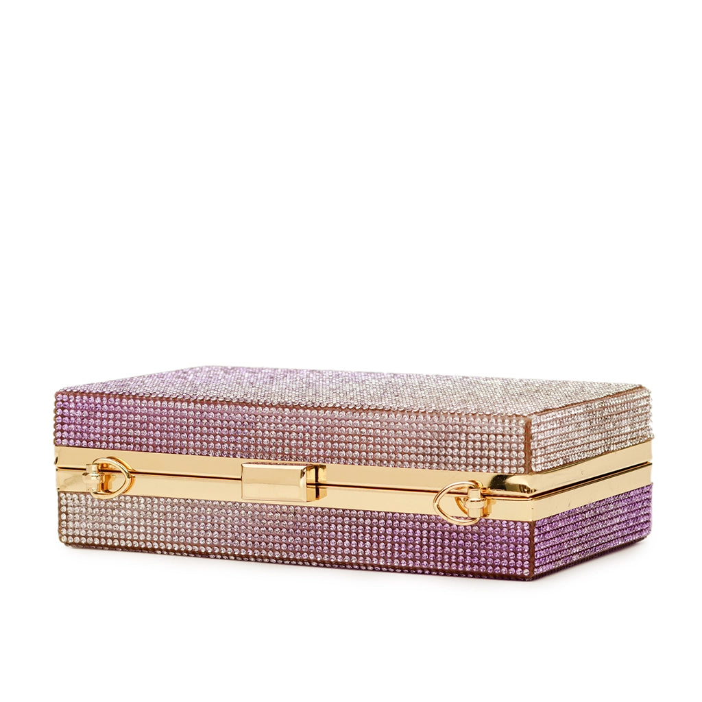 Stardust Crystal Box Clutch