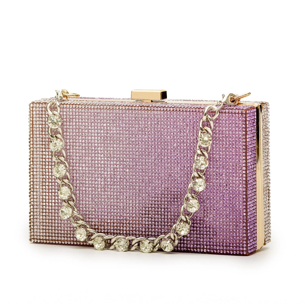 Stardust Crystal Box Clutch