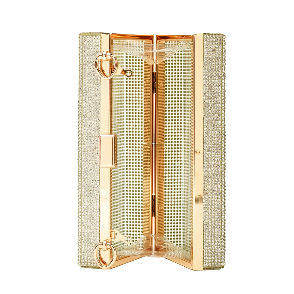 Stardust Crystal Box Clutch
