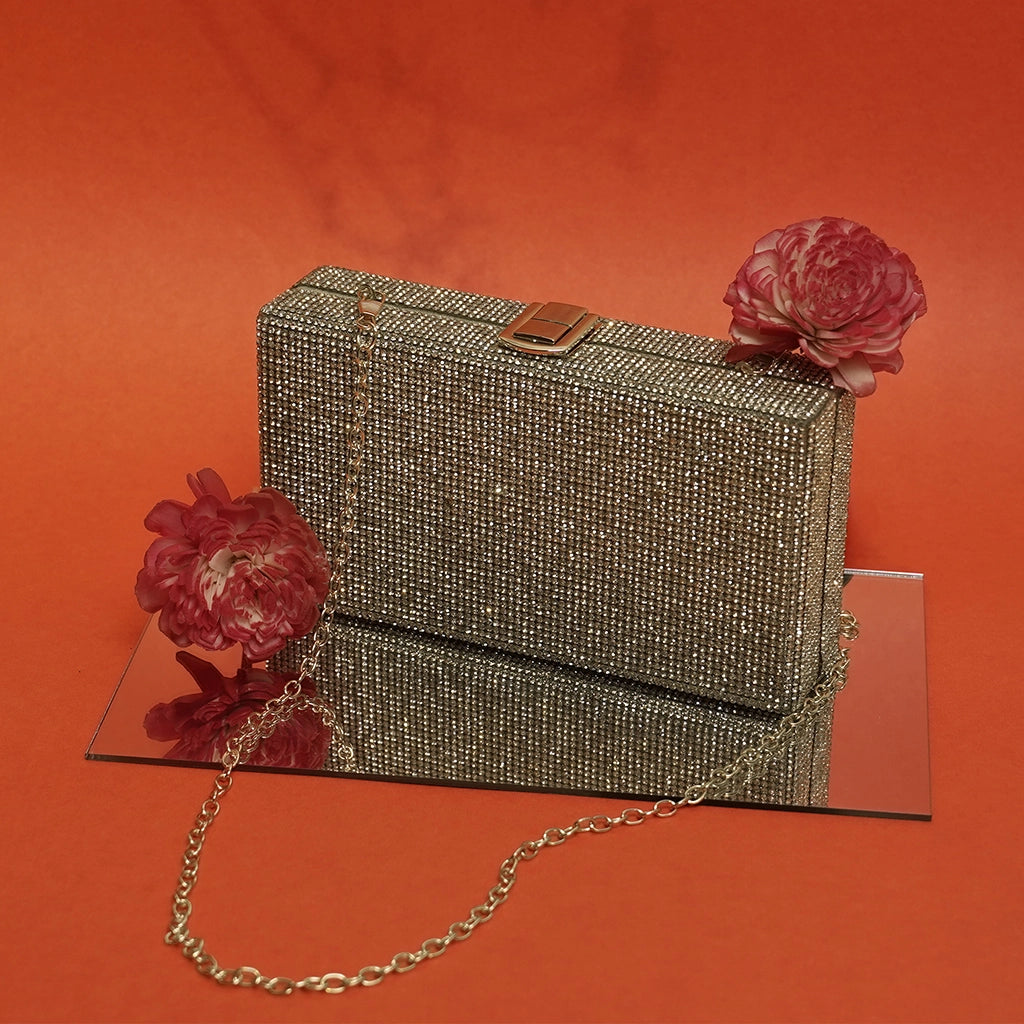 Aurora Luxe Crystal Clutch