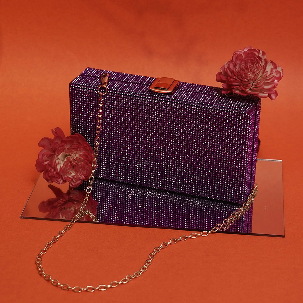 Aurora Luxe Crystal Clutch