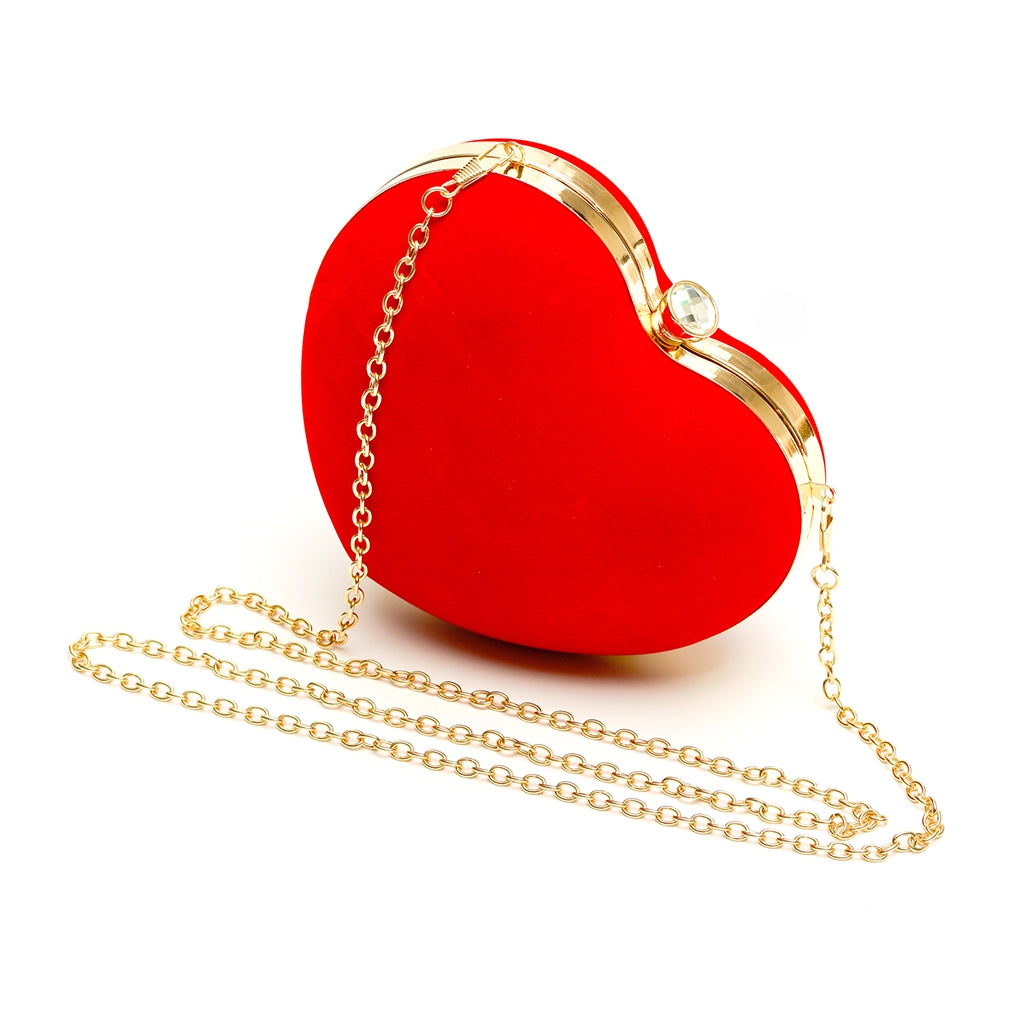 Rouge Amour Heart Clutch