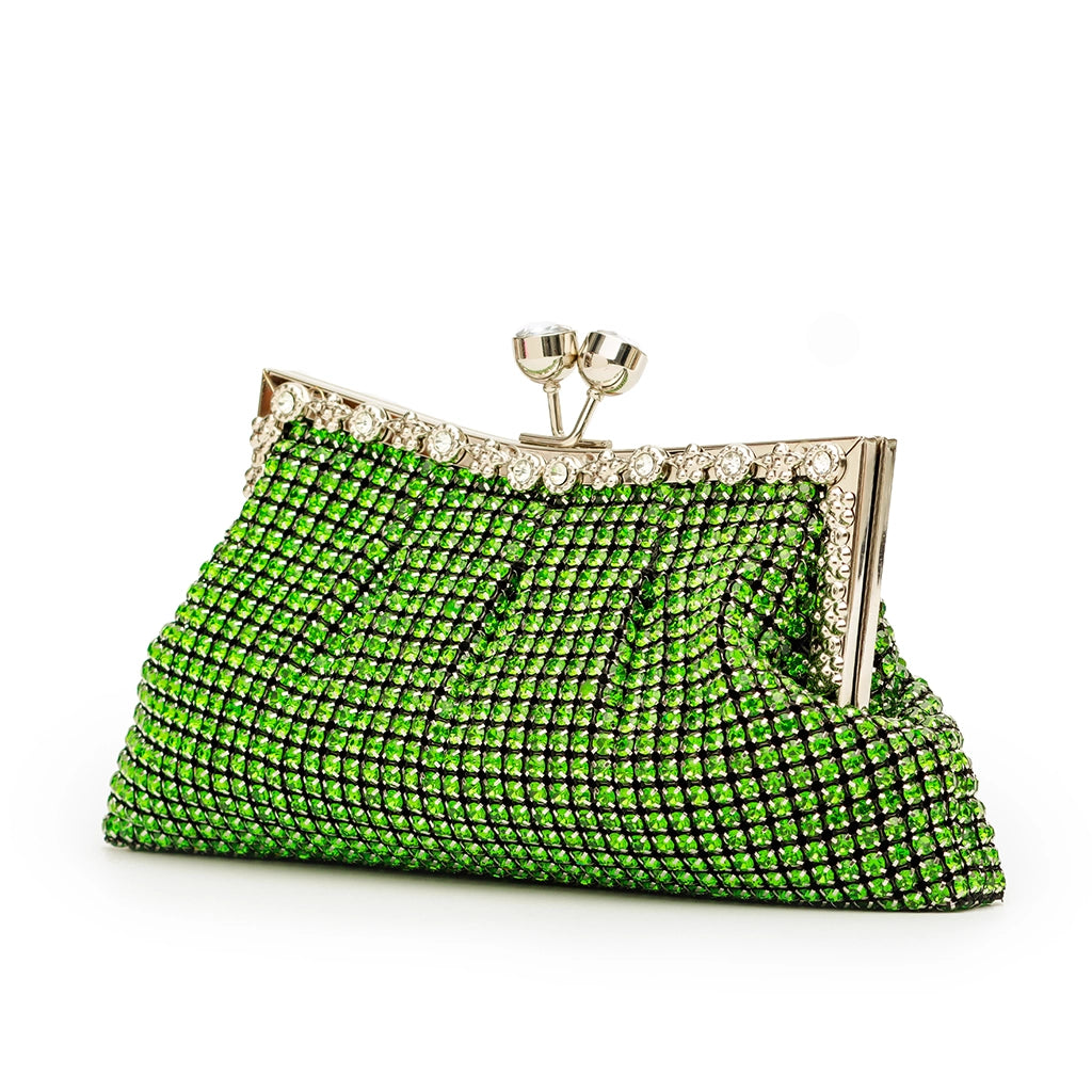 Verde Lumiere Crystal Clutch
