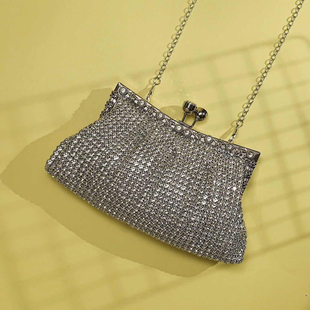 Verde Lumiere Crystal Clutch