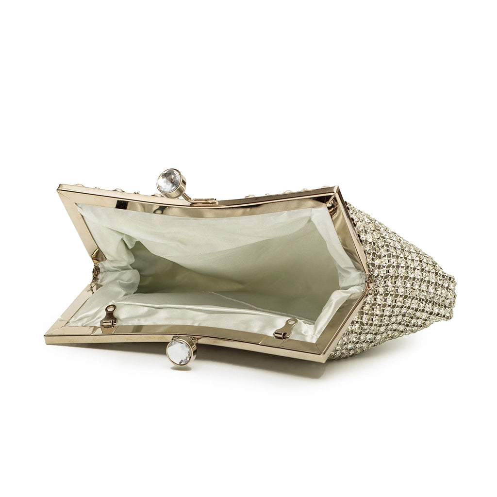 Verde Lumiere Crystal Clutch