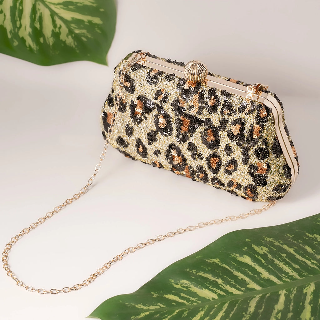 Savage Spark Sequin Clutch