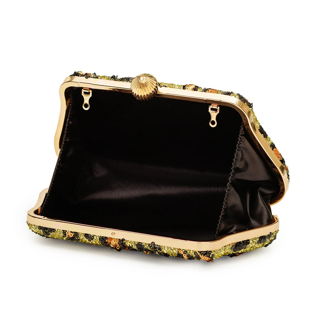 Savage Spark Sequin Clutch