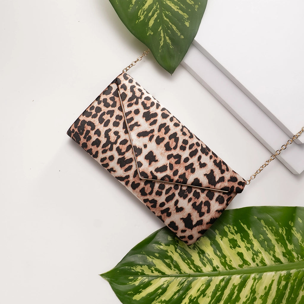 Wild Muse Leopard Clutch