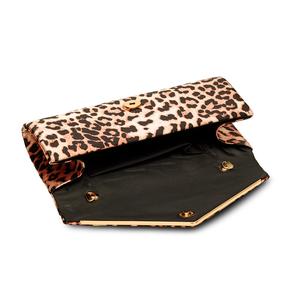 Wild Muse Leopard Clutch