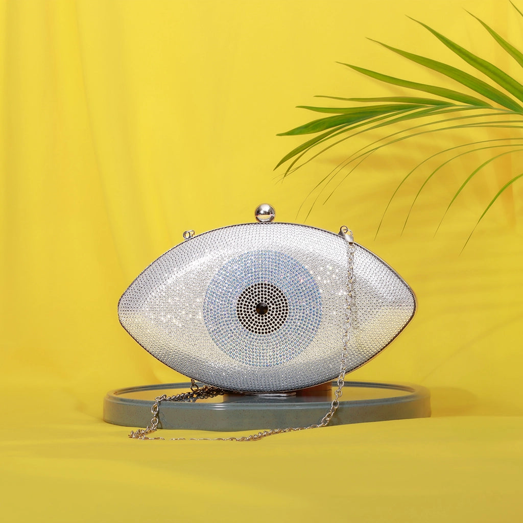 Celestial Nazar Crystal Clutch