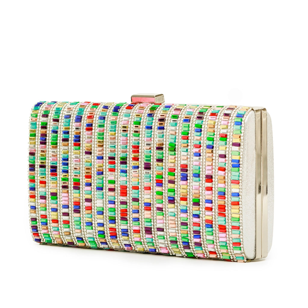 Prisme Luxe Crystal Clutch