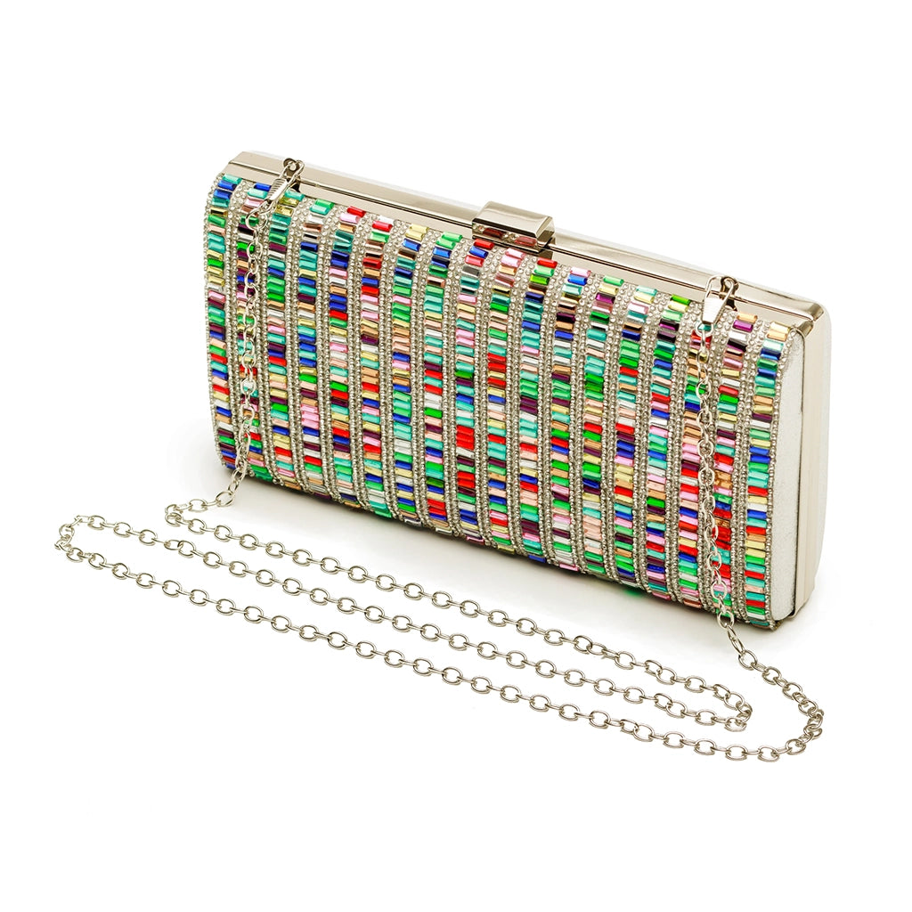Prisme Luxe Crystal Clutch