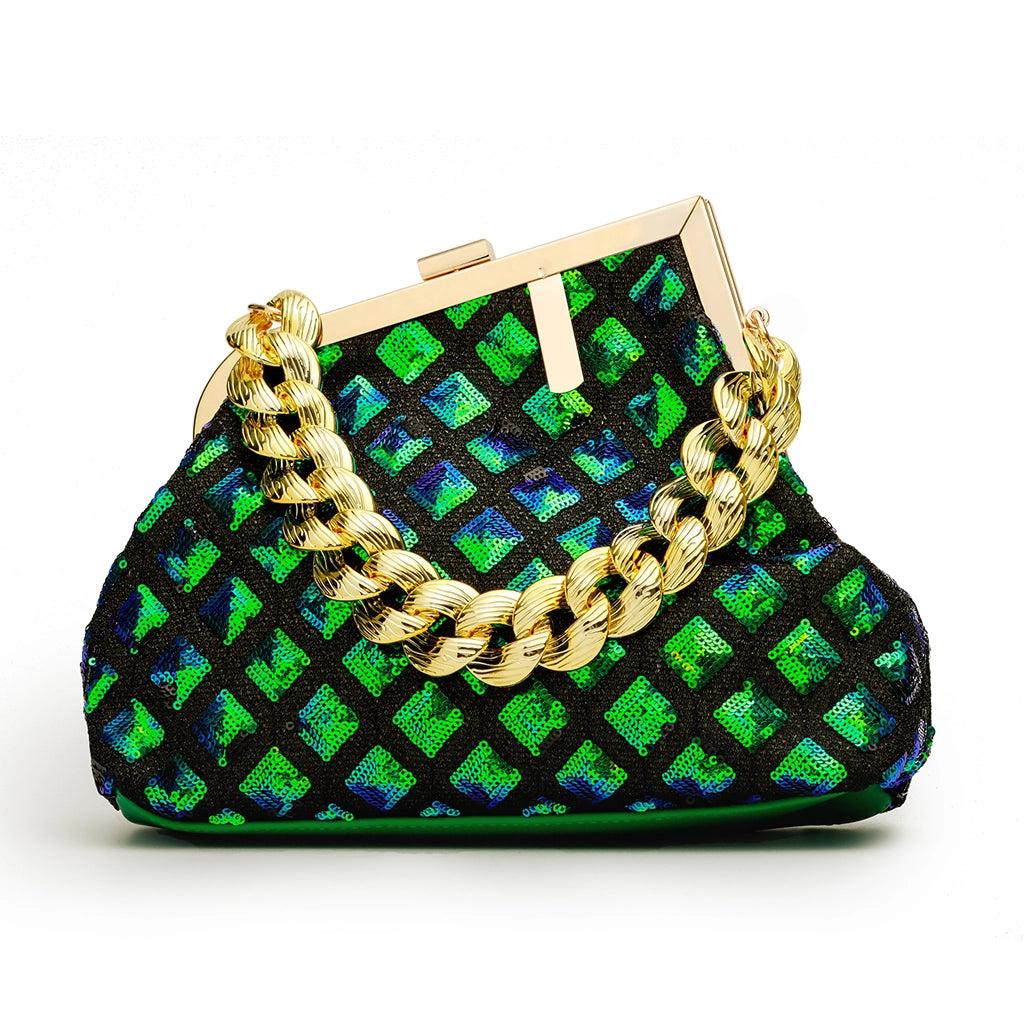 Disco Eclat Chain Clutch
