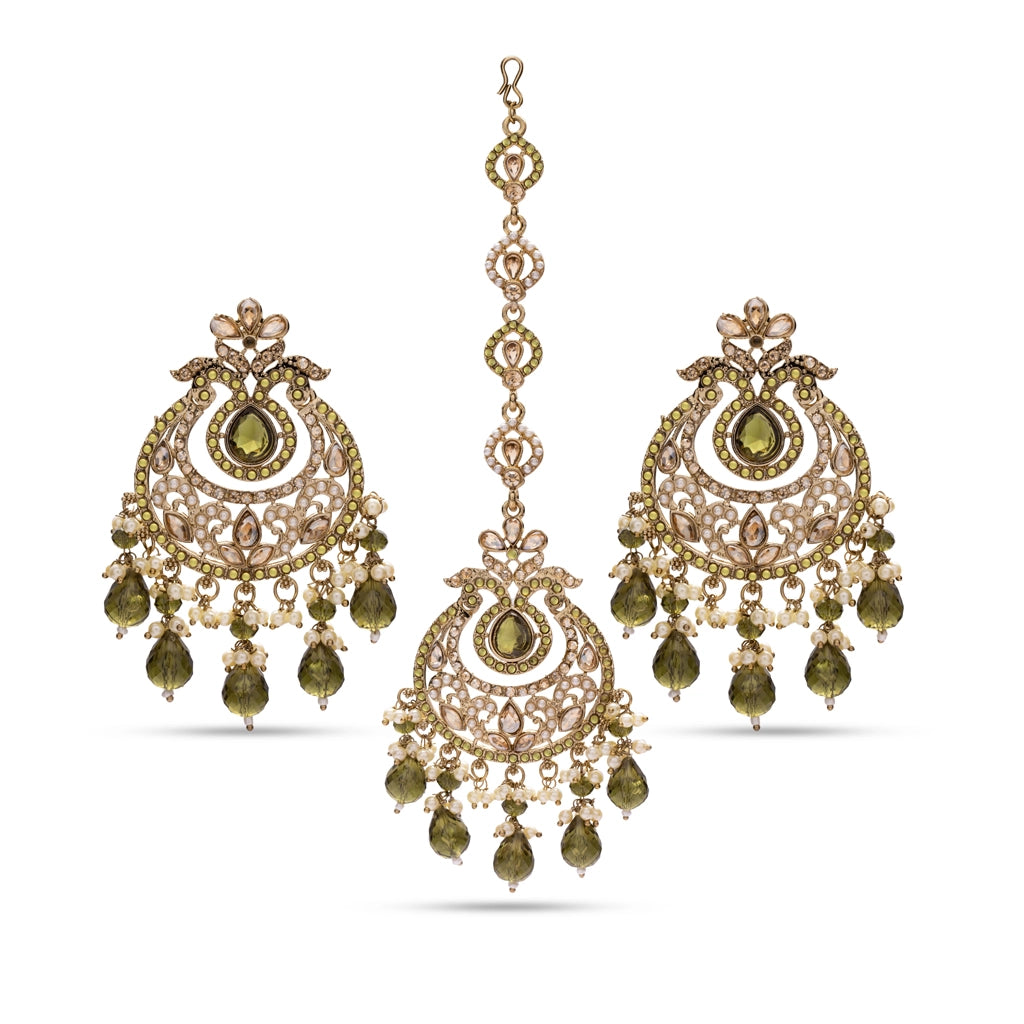 Amber Royale Jhumka Set