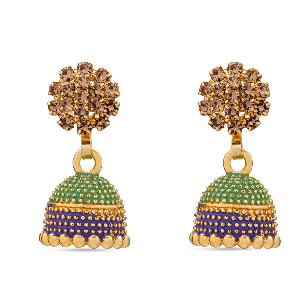 Aaina Aura Jewel Royale Jhumkas