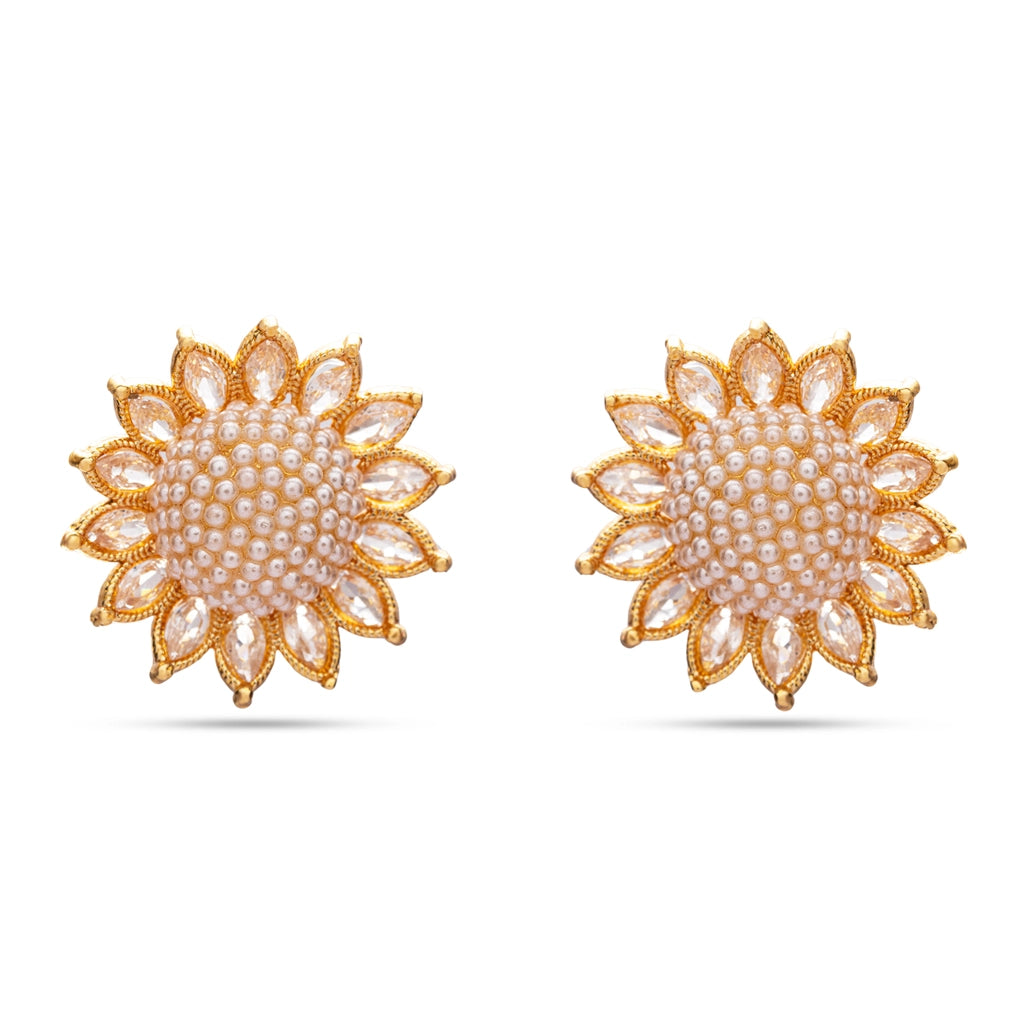 Aurelune Pearl Bloom Studs