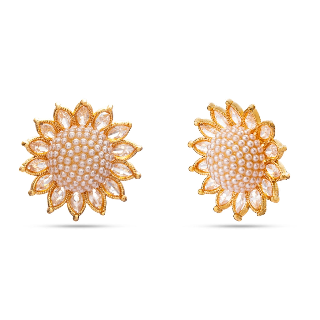 Aurelune Pearl Bloom Studs
