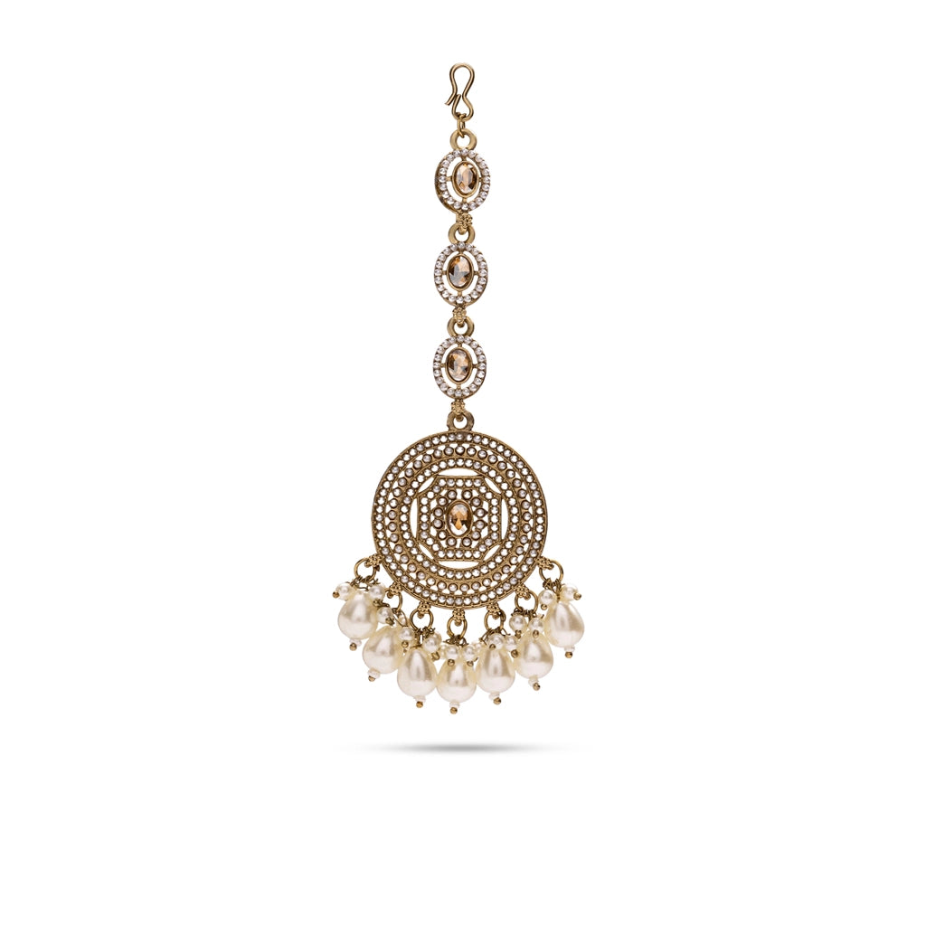 Pearl Royale Jhumka Set