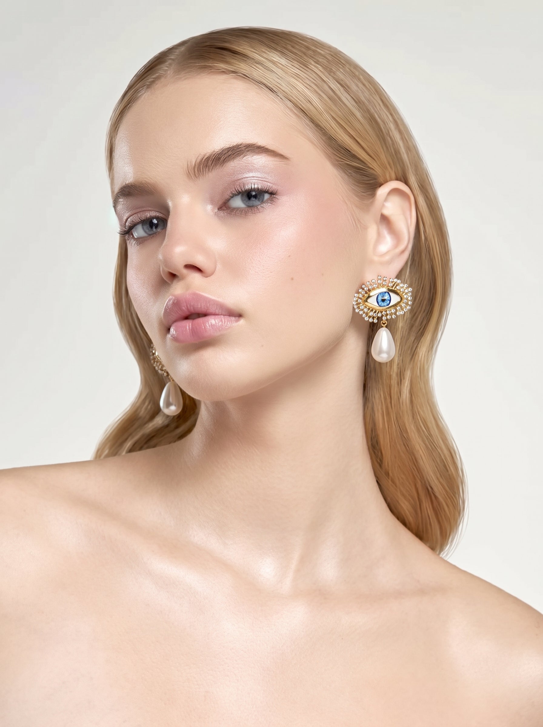 Aquila Aura Evil Eye Pearl Drops